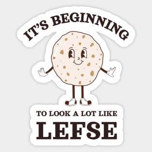 Lefse Christmas Sticker